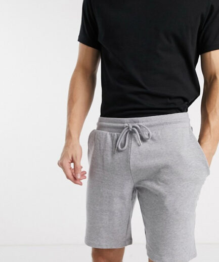 Heather Grey Essential Midweight Fleece Shorts