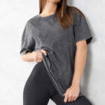 Acid Wash T Shirt Women