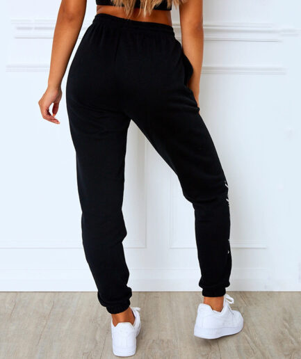 Women Casual Lightweight Black Joggers